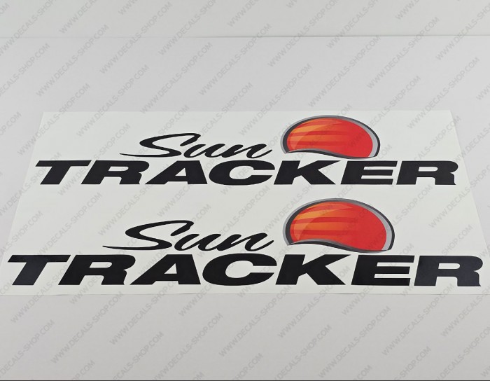 Sun Tracker Pontoon Boat Decal 22" x 5.3" 2pcs.